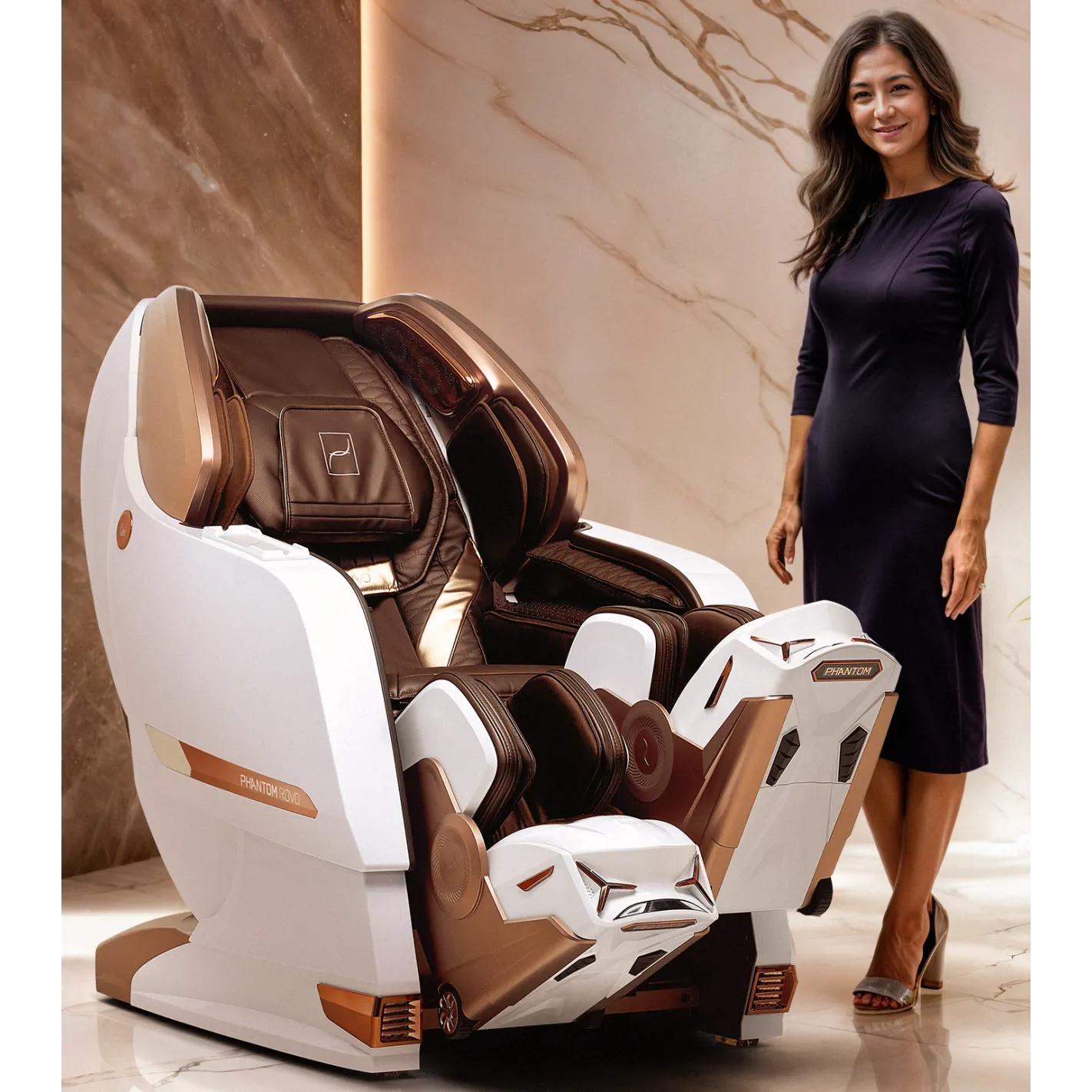 CENTURION Phantom Massage Chair 8D I Movimento indipendente delle gambe I Termoterapia