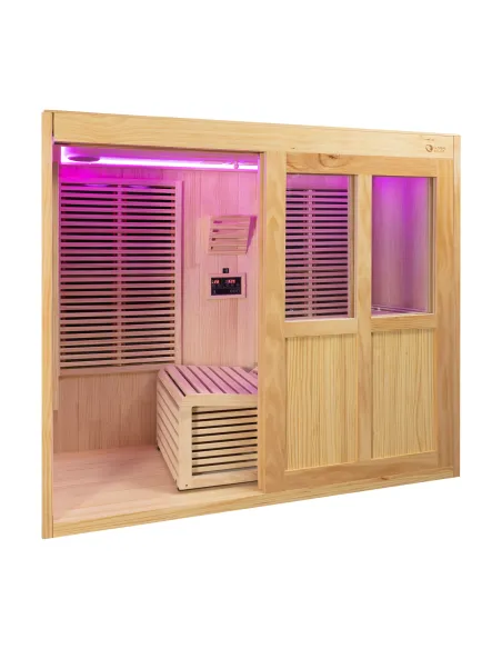 DHARANI S1 PLUS 1-Person Reclining Indoor Sauna I Carbon Panels