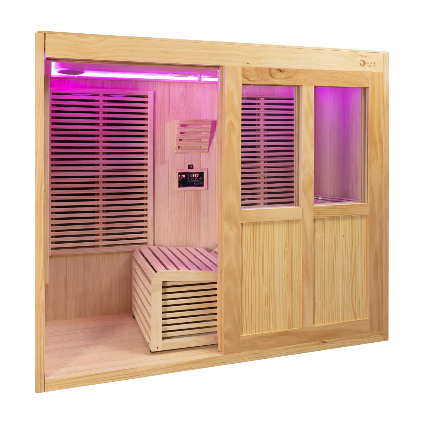 DHARANI S1 PLUS 1-Personen-Liegesauna für den Innenbereich I Kohlefaserpaneele