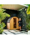 DHARANI MINI Outdoor Steam Sauna for 1-2 Persons | Spruce I 3600w Power