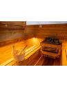 DHARANI CUBE Sauna exterior Vapor hasta 6 personas | Abeto THERMO I LED I 8000w potencia