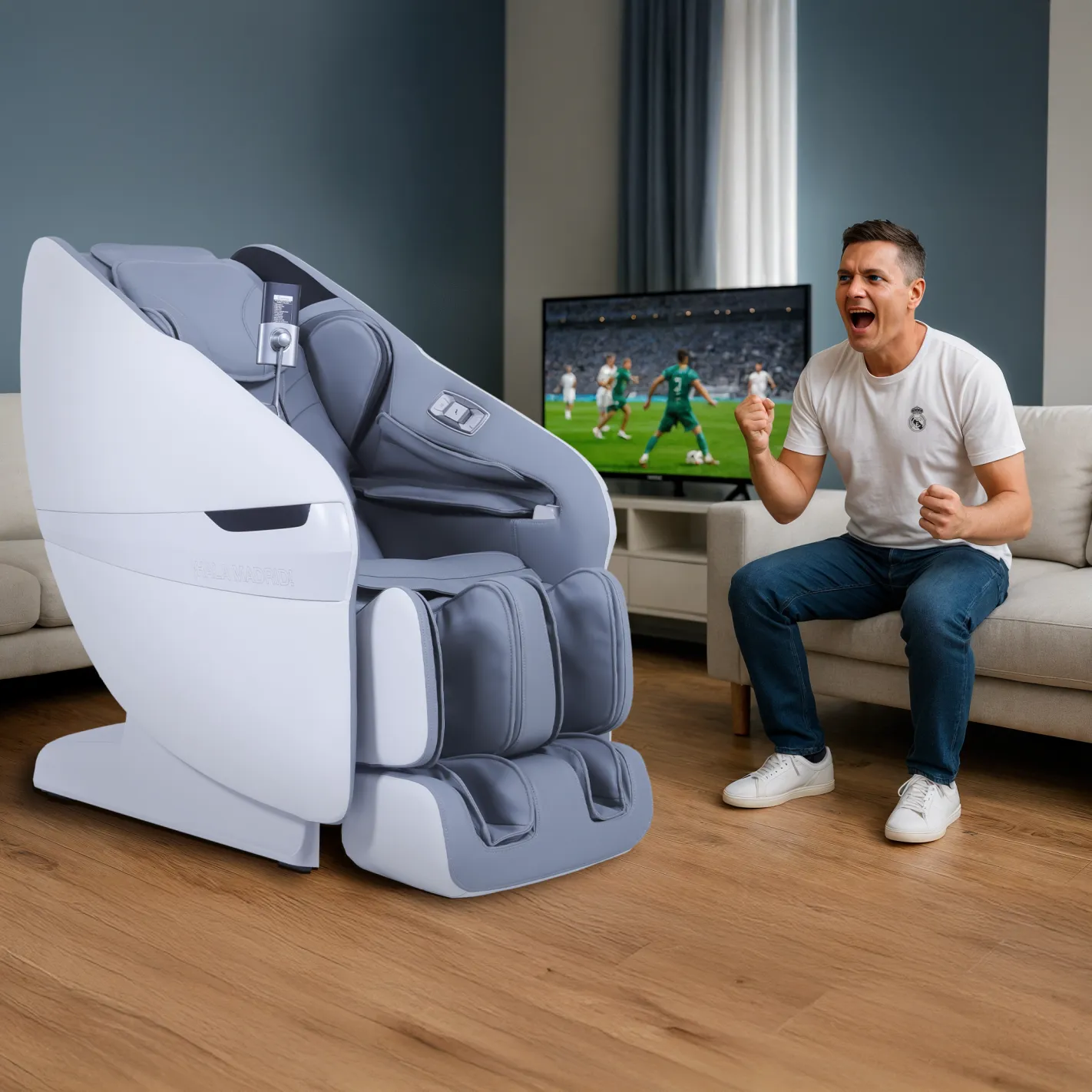 ELITE PRO Limited Edition 4D Massage Chair Official Real Madrid