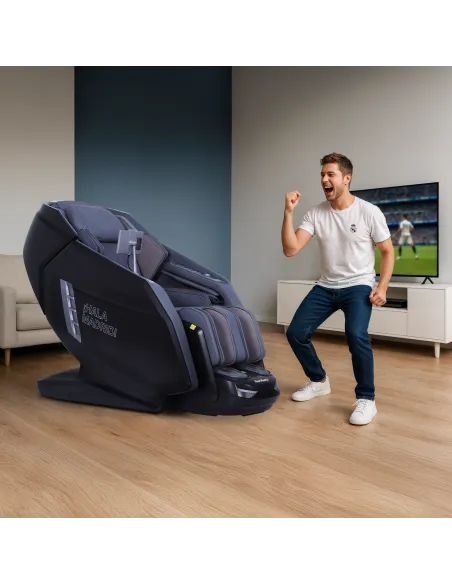 Sillón de masaje LEGEND Pro 9D - Producto oficial REAL MADRID
