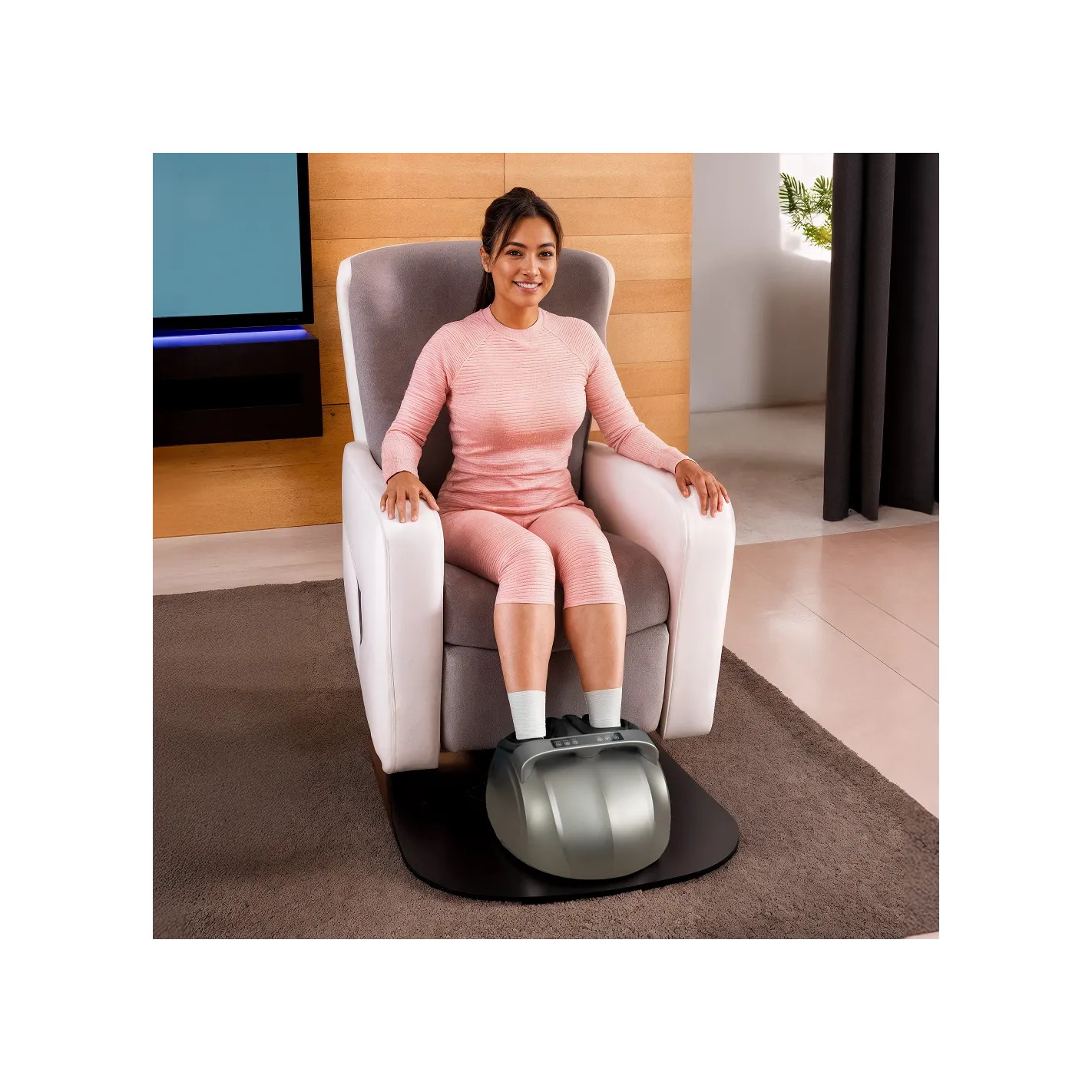 VITALZEN MINI PREMIUM Fußmassagegerät mit Pressotherapie I Kompression