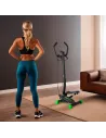 EKA Stepper Twist Pédalier avec guidon d'exercice I Vélo d'appartement
