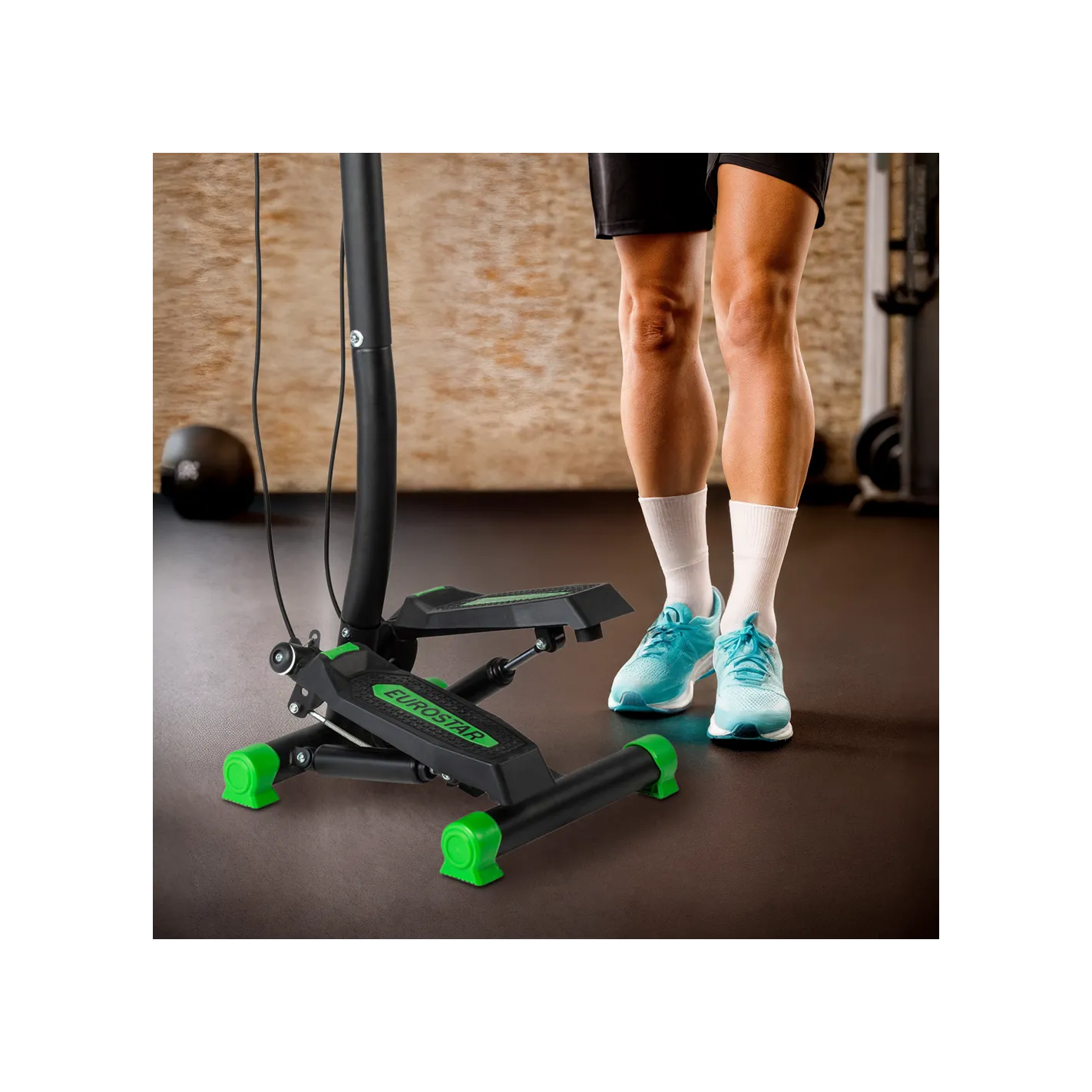 EKA Stepper Twist Pedal Exerciser with Handlebars I Exercise Bike