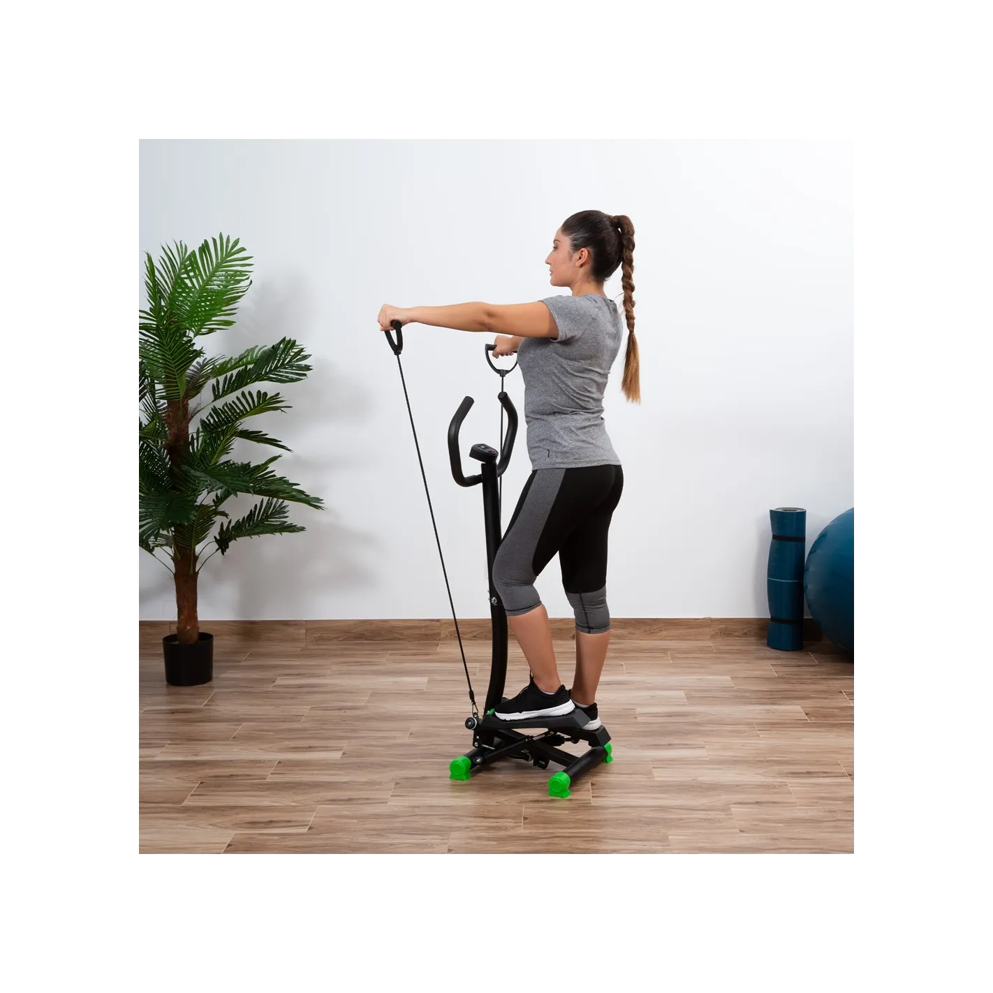 EKA Stepper Twist Pedal Exerciser with Handlebars I Exercise Bike
