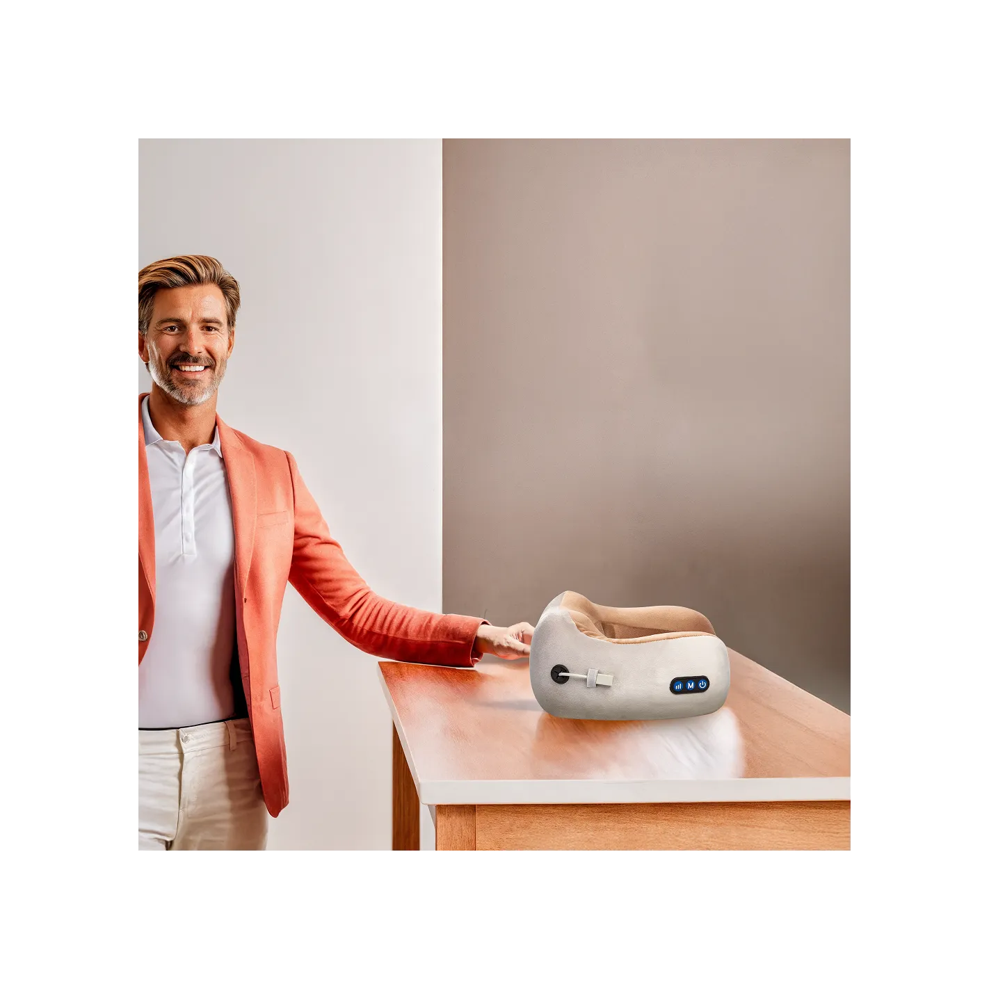 TENZO MINI Nekmassagekussen | 6 massagestanden | Ergonomisch kussen