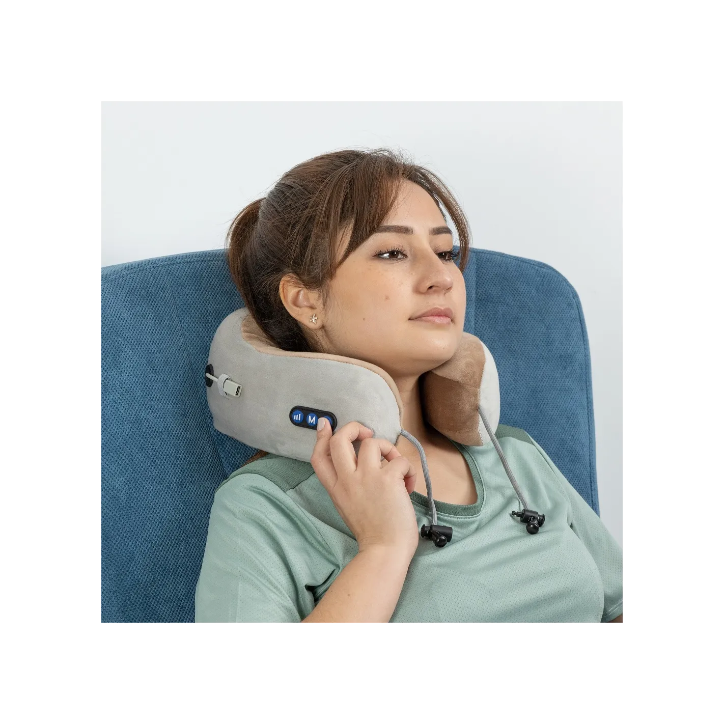 TENZO MINI Nekmassagekussen | 6 massagestanden | Ergonomisch kussen