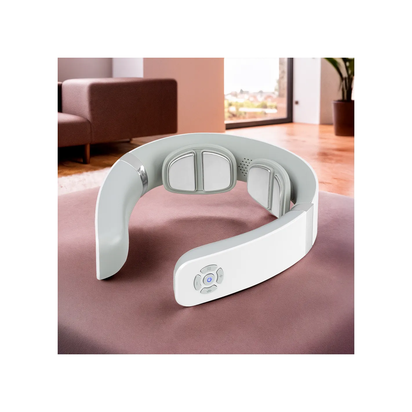 TEISHO Massajador de pescoço elétrico I Portátil - Sem fios I Termoterapia