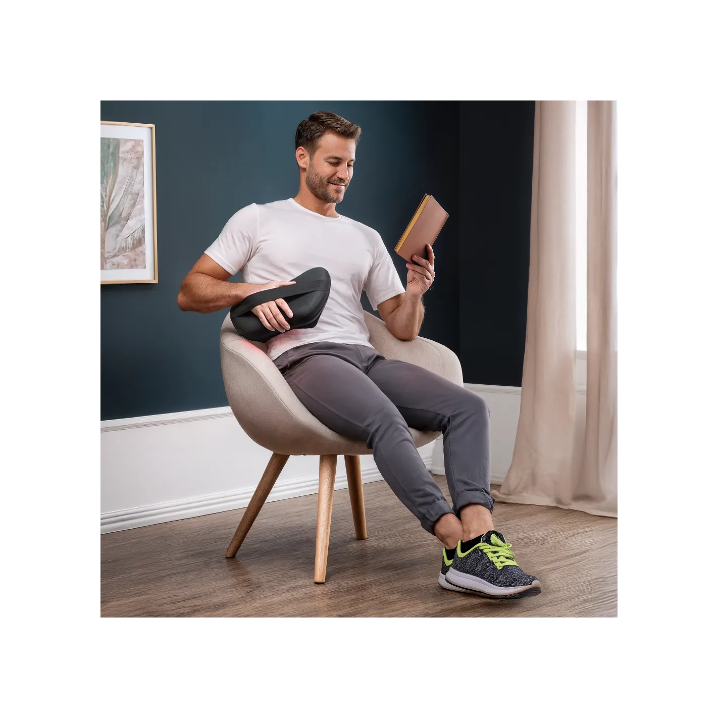 TENZO Cojín masajeador I Shiatsu I Amasamiento para hombros y espalda