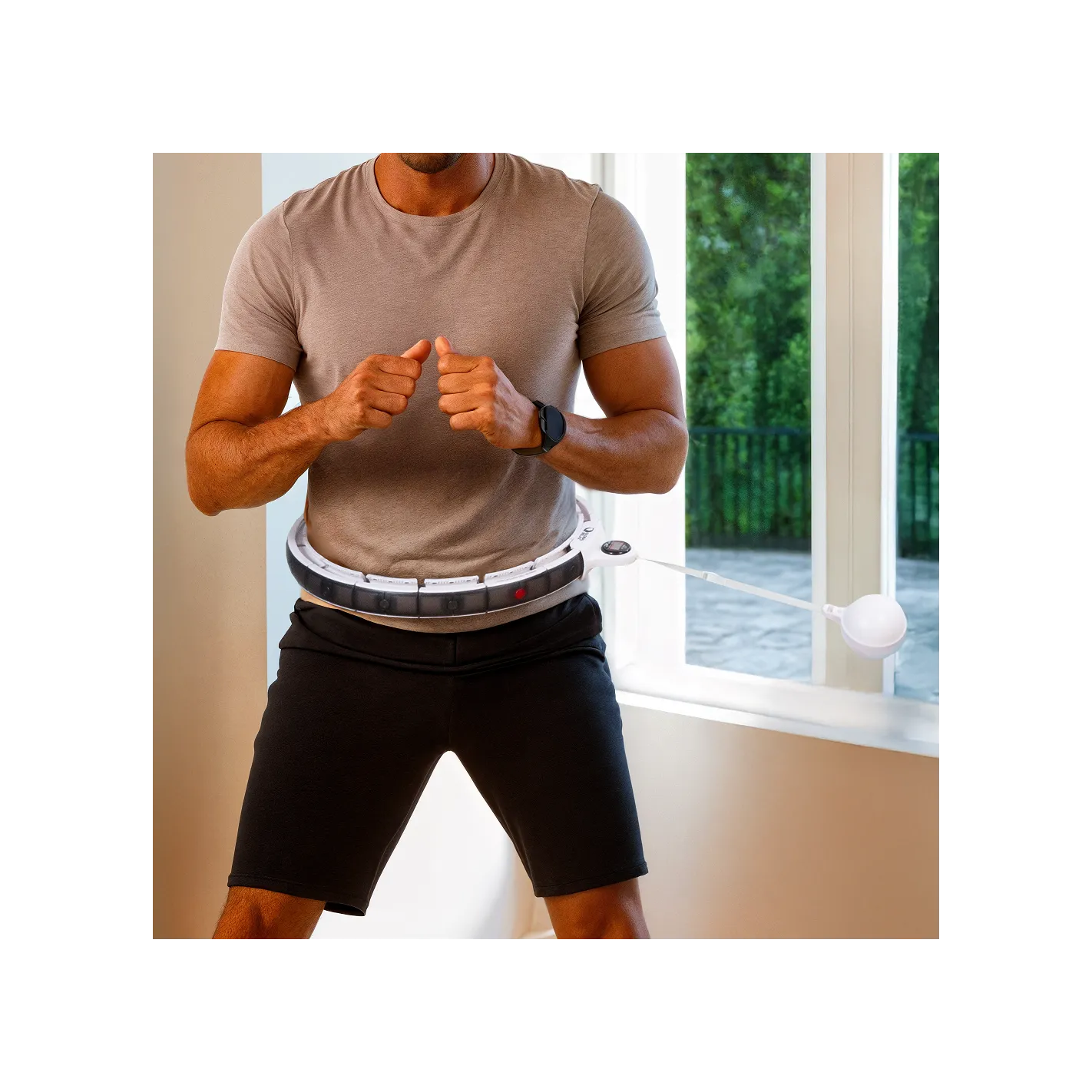 HULA HOOP Intelligenter Fitnessring | Taillen- und Bauchmassageformer