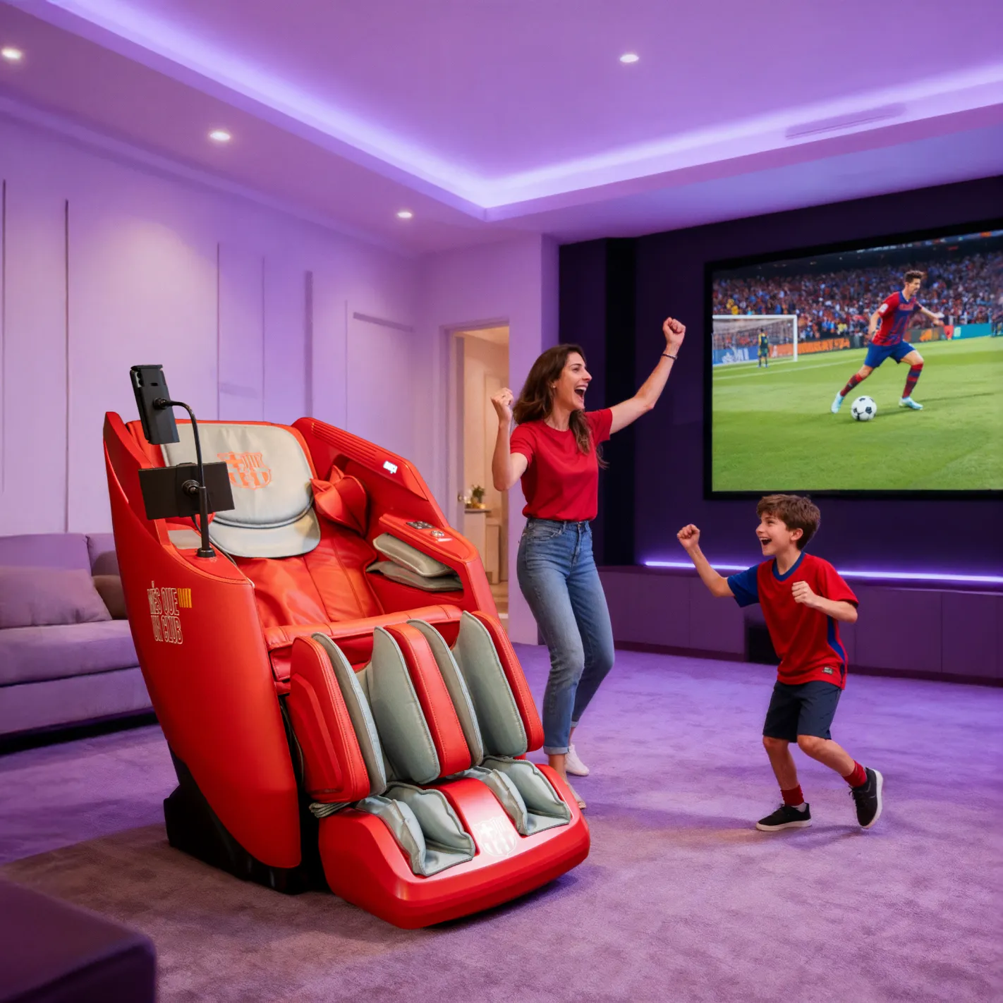 Sillón de Masaje PRO 4D – Producto Oficial FC BARCELONA | IA Body Scan