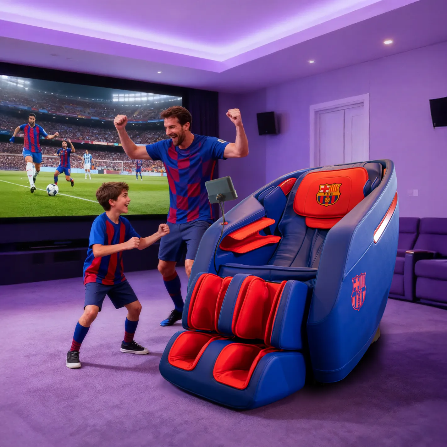 INSPIRE 3D Massage Chair Official FC BARCELONA Product | Zero Gravity