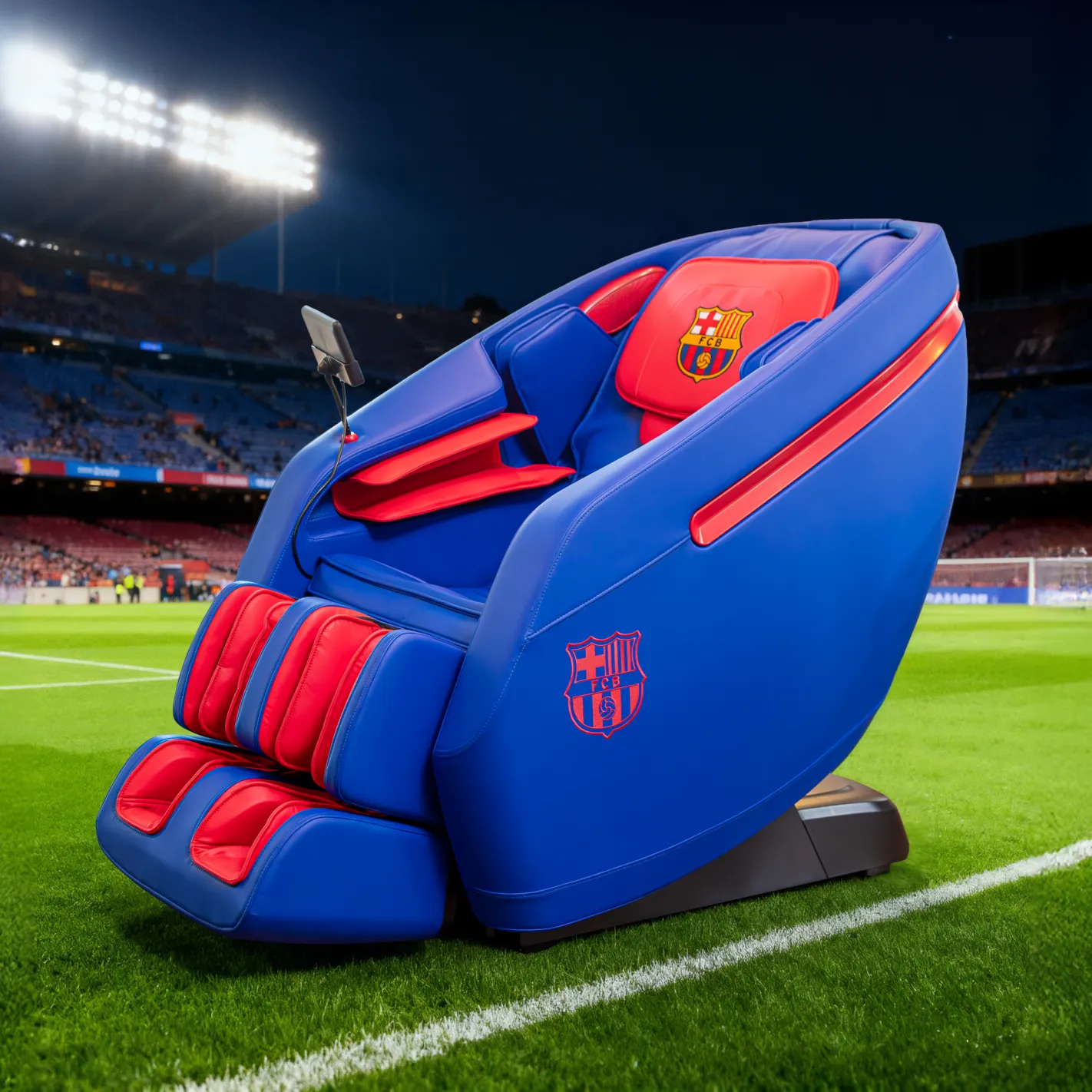 Poltrona de massagem INSPIRE 3D Produto Oficial FC BARCELONA | Gravidade 0