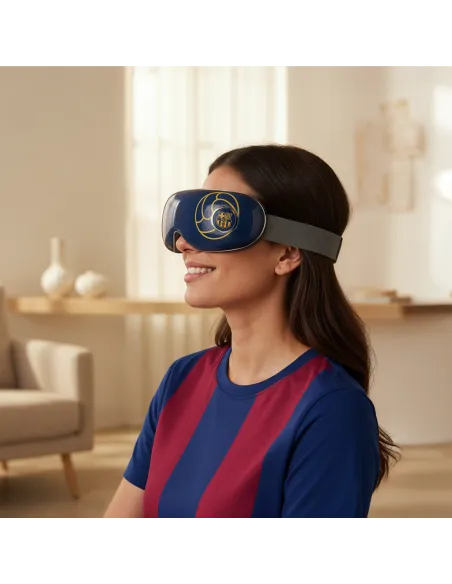 SERENITY Massage Glasses – Official FC BARCELONA Product | Eye Massager