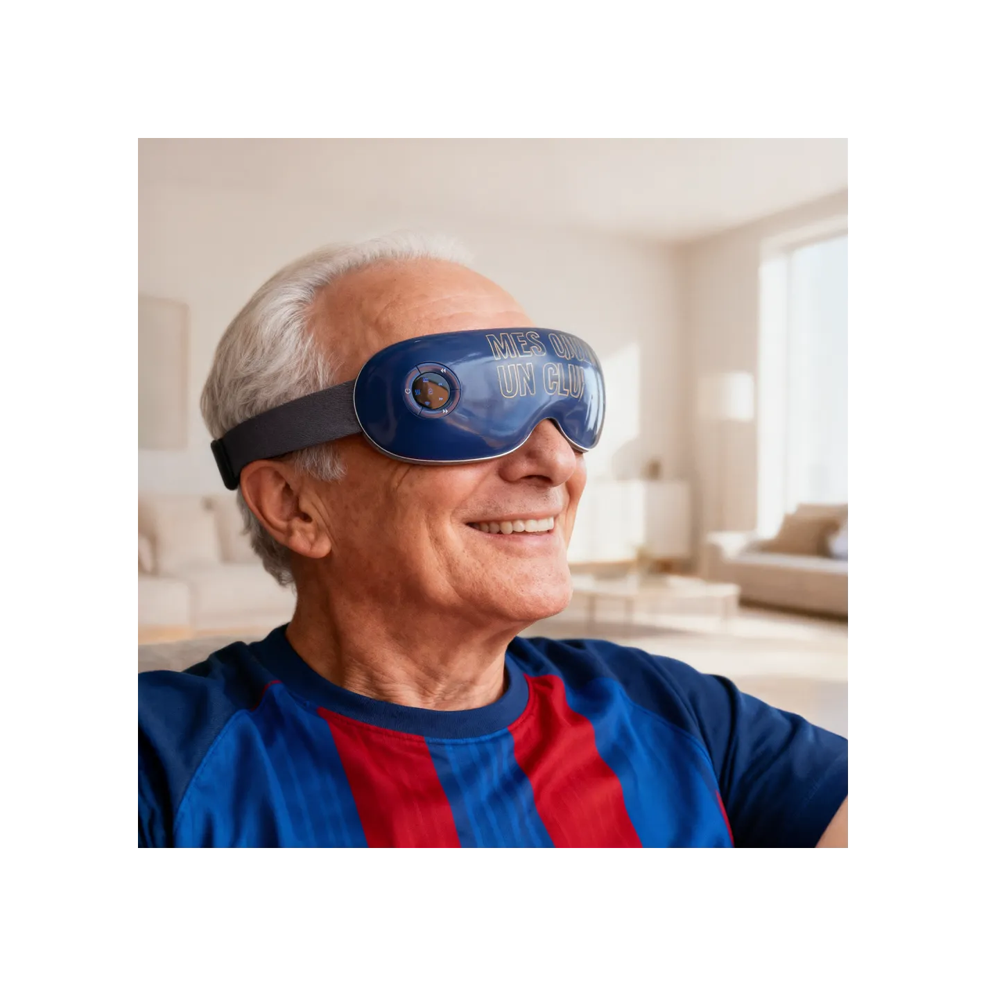 SERENITY Massage Glasses – Official FC BARCELONA Product | Eye Massager