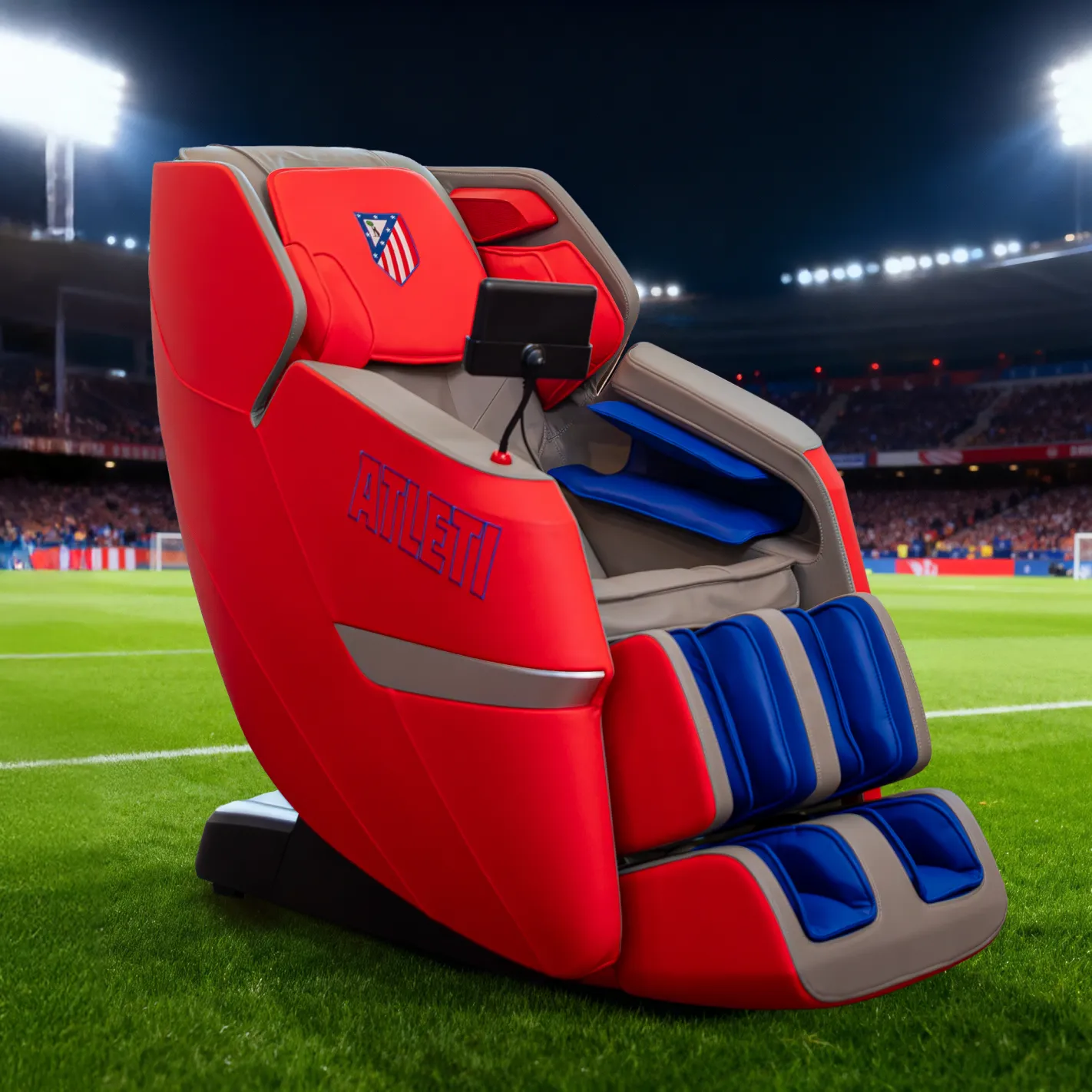 Poltrona de massagem BASIC ATLETI 3D - Produto oficial do Club ATLETICO MADRID