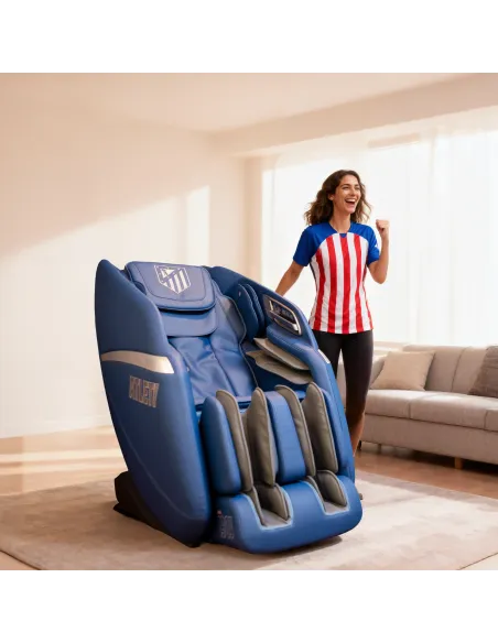 Essential Atleti 4D Massage Chair - Official ATLETICO MADRID Product