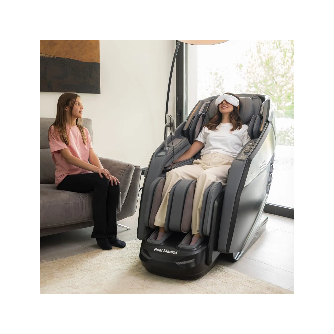 Massagesessel LEGEND PRO 9D Limited Ed – Offizielles REAL MADRID Produkt